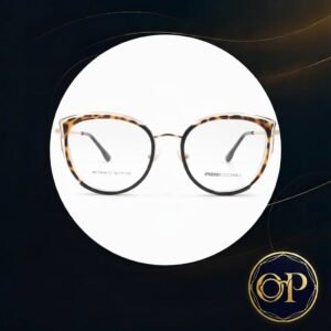 mossi occhiali – gafa Óptica dama carey con detalle dorado y borde negro redondeado